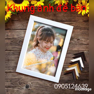 (Xưởng khung hình)khung ảnh để bàn B6 (13x18) A5(15x21)A6(10x15) nhiều màu,  khung hình treo tường