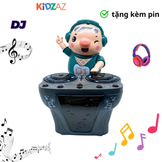 Đồ chơi cho bé Heo DJ chơi nhạc hay có đèn led năng động siêu dễ thương