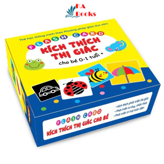 Sách - BỘ 80 Thẻ Flashcard KÍCH THÍCH THỊ GIÁC CHO BÉ TỪ 0-1 Tuổi