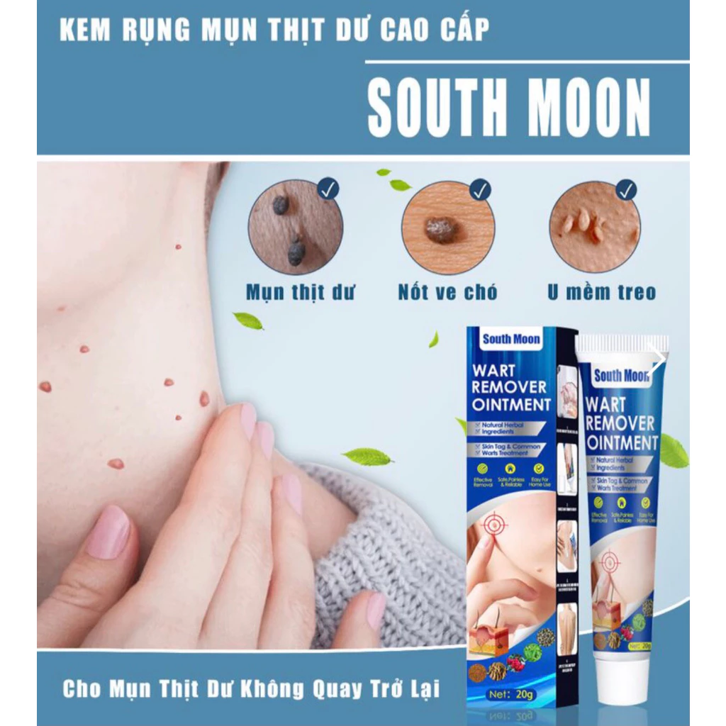 Kem Rụng Mụn Thịt Dư South Moon Cao Cấp 20g