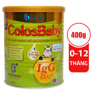 Sữa bột Colosbaby Gold 0+ 400g hỗ trợ tăng cân, tăng cường miễn dịch cho bé - VitaDairy