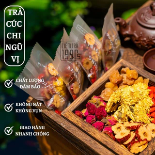 Trà thảo mộc hoa cúc vàng ngũ vị, trà thảo dược dưỡng nhan, thanh nhiệt giải độc, chống lão hoá -Tiệm Trà 1990s