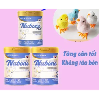 Sữa cao năng lượng Nubone Step 1,2 + Plus+ lon 750gr