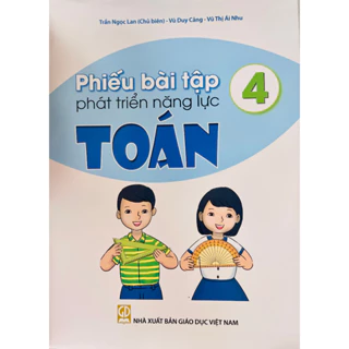 Sách - Phiếu bài tập phát triển năng lực Toán lớp 4 (HB)