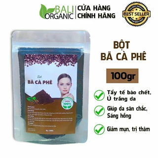 Bột bã cà phê xay mịn Baliorganic 100gr mua 2 tặng 1