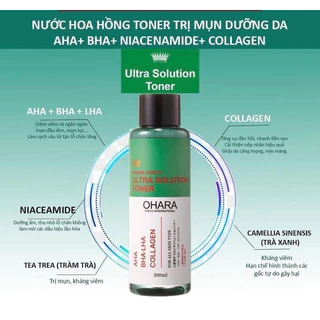 nước hoa hồng (tone) ohara sạch mụn trắng da