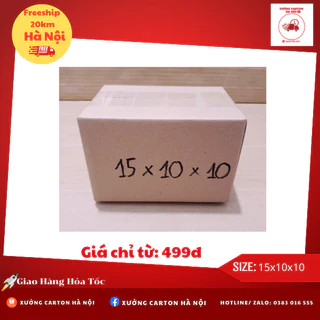 Hộp carton đóng hàng 15x10x10 size nhỏ đựng phụ kiện, mỹ phẩm giá rẻ - Xưởng Carton Hà Nội