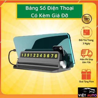 Bảng ghi số điện thoại cho xe ô tô khi dừng đỗ - Có giá đỡ điện thoại