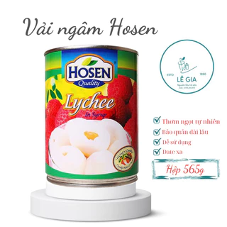 Vải ngâm Hosen hộp 565g