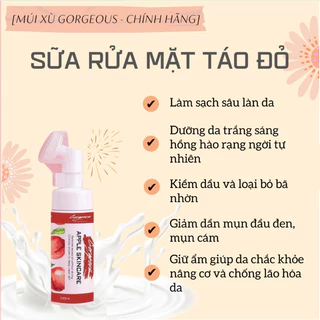 [CHÍNH HÃNG] Sữa rửa mặt Múi Xù GORGEOUS làm sạch da, sửa rửa mặt táo đỏ làm sạch bụi bẩn ngừa mụn cho da nhạy cảm 100ml