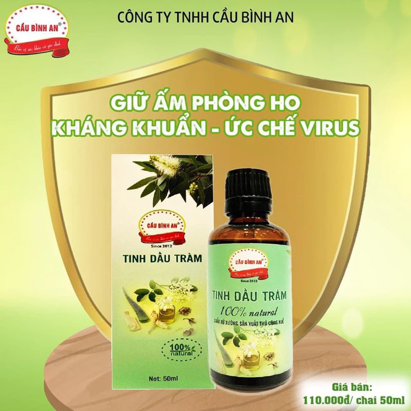 (Mua 5 Tặng 1) Tinh dầu tràm Cầu Bình An - 50ml