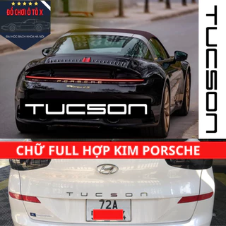 Chữ TUCSON đuôi xe phong cách mới