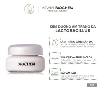 Kem dưỡng ẩm trắng da Lactobacillus Biochem 40g