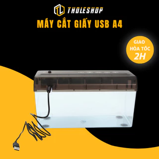 Máy Cắt Giấy Hủy Tài Liệu Tự Động A4 Sạc USB Hoặc Dùng Pin Tholeshop 1008