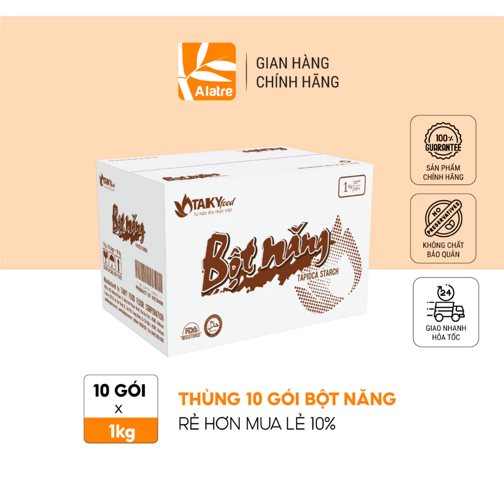 Thùng Bột Năng Tài Ký 1kg x 10 gói