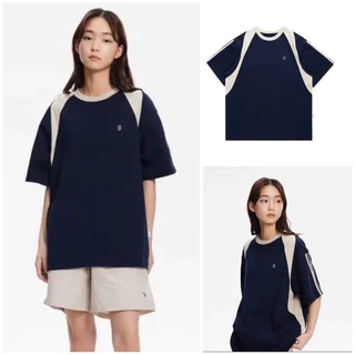 [RẺ VÔ ĐỊCH] Áo Thun Nam Nữ Chữ G . Áo Reaglan cộc tay phối Unisex Retro Hàn Quốc Có size