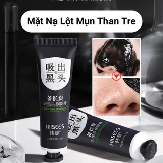 Mặt Nạ Lột Mụn Than Tre Loại Bỏ Mụn Đầu Đen Và Bã Nhờn HIISEES 20g, Gel Lột Mụn Than Tre Làm Sạch Sâu Mịn Màng