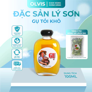 Tỏi Lý Sơn ngâm Gụ OLVIS 100ML theo phương pháp truyền thống - Đặc sản Lý Sơn chính gốc.