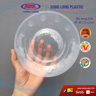 Combo 10 Đĩa nhựa PP an toàn ,dùng quán ăn Song Long - Các cỡ