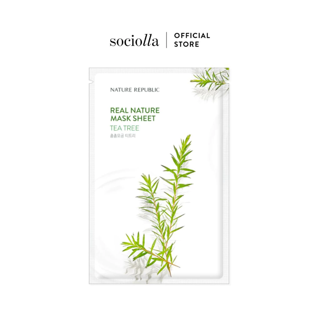 Mặt Nạ Giấy Nature Republic Real Nature Tea Tree Mask Sheet 23ml