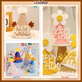 Mũ sinh nhật phong cách Hàn Quốc-phụ kiện trang trí sinh nhật-LyNaShop