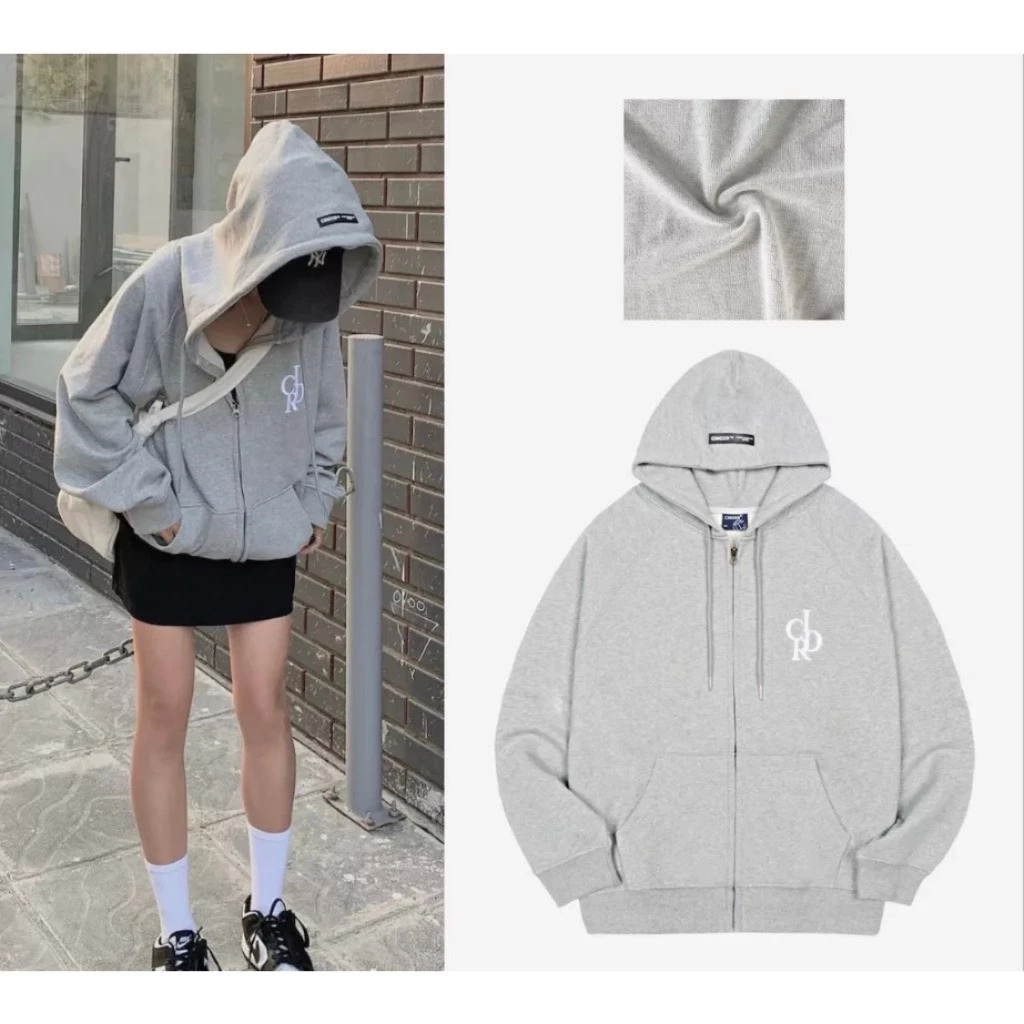 Hoodie Zip , Áo Khoác Nỉ Form Rộng Unisex In Chữ CIDR Nam Nữ Mặc Đẹp