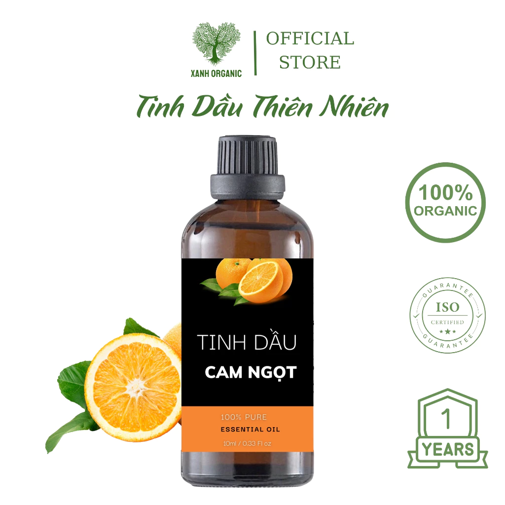 Tinh dầu cam ngọt thiên nhiên nguyên chất 100 ml xông phòng treo xe khử mùi đuổi muỗi