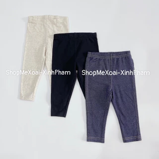 [Size 12M 8-9kg] Quần dài legging Cotton xuất dư Mix hãng cho bé gái/bé trai