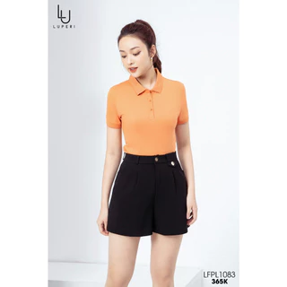 Áo polo nữ dáng croptop sợi vải PIQUE thời thượng Luperi PL1083