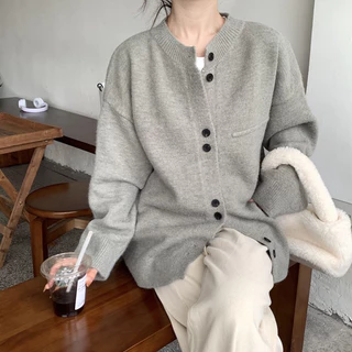 [Order - 1241] Áo Cardigan 2 cúc form/dáng xuông rộng lilis room