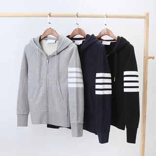 Áo nỉ Hoodie Zip  4 Vạch