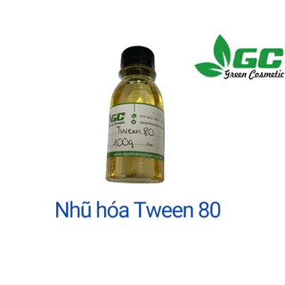 [HCM] Tween 80 - Polysorbate 80 - Chất nhũ hóa trong kem - Nguyên liệu mỹ phẩm Greencosmetic 100G/500g/ 1 kg