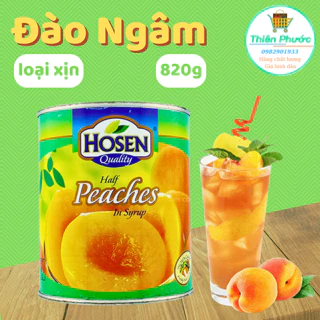 Đào ngâm Hosen 825g (tem nhãn mới xem hình số 2 và 3)