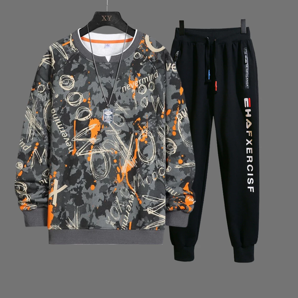 Combo áo sweater loang XO kèm quần jogger thể thao zenkodlmen ao top nam 9000224+jogger 075