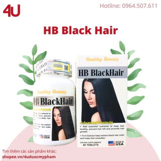 Viên Uống Giúp Tóc Chắc Khoẻ,Đen Mượt HB BLACK HAIR