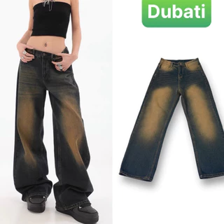 QUẦN JEAN ỐNG RỘNG NAM NỮ UNIEX WASH 3 MÀU HÀNG CAO CẤP HÀN QUỐC PHONG CÁCH SANG XỊN MỊN - DUBATI FASHION