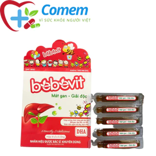 BEBEVIT MÁT GAN – Giải độc thanh nhiệt giải độc gan ,tăng cường chức năng gan (Hộp 20 ống )