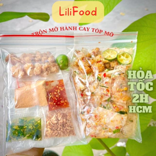 Bánh Tráng Rìa Dẻo Trộn Mỡ Hành Cay Tóp Mỡ Muối Nhuyễn Tôm Siêu Ngon-Lilifood