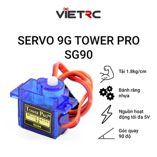 Động cơ servo 9g (Servo xanh) Tower Pro SG90 loại tốt (TowerPro)