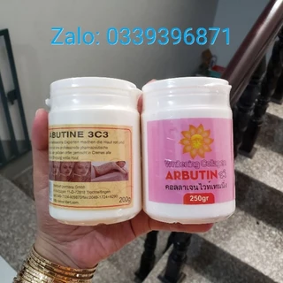 Kích trắng Abutine 3C3 nâu 200g & Arbutin hồng 250g có tem chính hãng