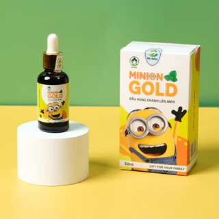 Dầu húng chanh Minion Gold+ mẫu mới cho bé hết ho, sổ mũi, tăng đề kháng - Lọ 30ml