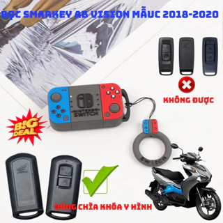 Bọc Chìa Khoá SmartKey Xe Máy  AirBlade / AB, Vision, Lead, ( đời xe 2018-2020) mẫu 2 nút chìa to