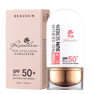 Kem Chống Nắng Trắng Da, Xoá Thâm Xạm Beauskin Rosedew Tone Up Sunscreen SPF 50+ Hàn Quốc 55ml