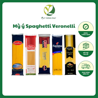 Mỳ ý Spaghetti Veronelli nhập khẩu Ý 500g, Mỳ sợi Fiamma dai ngon hàng nhập khẩu loại 1