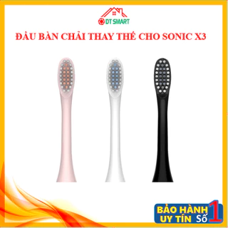 Đầu bàn chải thay thế cho bàn chải điện sonic X3, lông bàn chải mềm mịn, chải sạch răng miệng