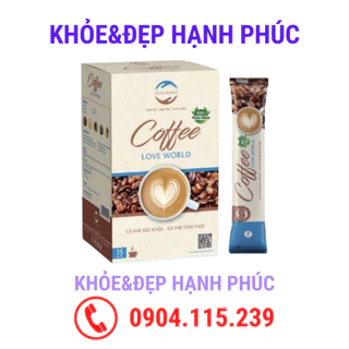 Coffee sữa Love World cà phê giảm cân, kiểm soát cân nặng, ngưng hấp thu chất béo – 15gói/hộp