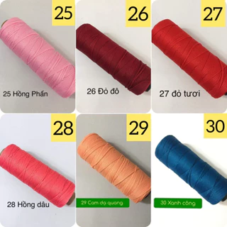 Sợi dệt 2mm Craftyarn VN (Mã 51 - Mã 68) thích hợp móc nón rộng vành, túi xácha