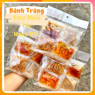 (3 Bịch) Dẻo Sate Muối Hành Phi Tắc - Bánh Tráng Cô Bé