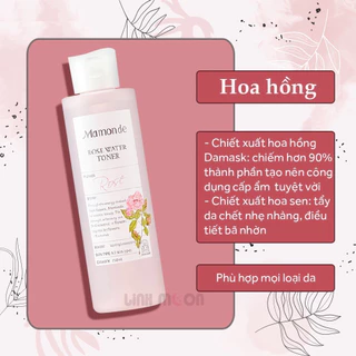 Toner Mamonde - Nước Hoa Hồng Cung Cấp Độ Âm Mamonde Rose Water Toner 250ml (197)