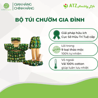 Bộ Túi Chườm Gia Đình Thảo Mộc ATZ Healthy Life Gồm Túi chườm Mắt, Vai, Bụng, Đầu Gối, Chân